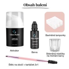 GloryStyles Sada na barvení obočí a řas