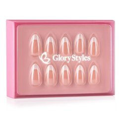 GloryStyles Nalepovací nehty - bílá francie - 30 ks