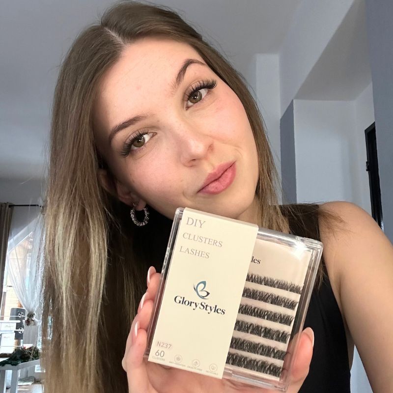 GloryStyles Samolepící segmentové řasy Invisible Band N237