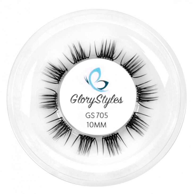 GloryStyles Segmentové řasy GS705 - Délka řas: 10 mm