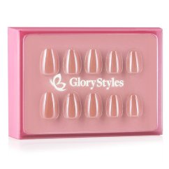 GloryStyles Nalepovací nehty - nude - 30 ks