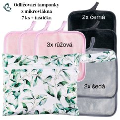 GloryStyles Sada 7 ks odličovacích hadříků s taštičkou