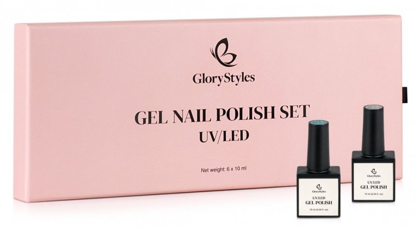 GloryStyles Sada gel laků GP05 Pearl