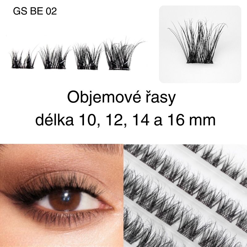 GloryStyles Samolepící segmentové řasy GS BE 02