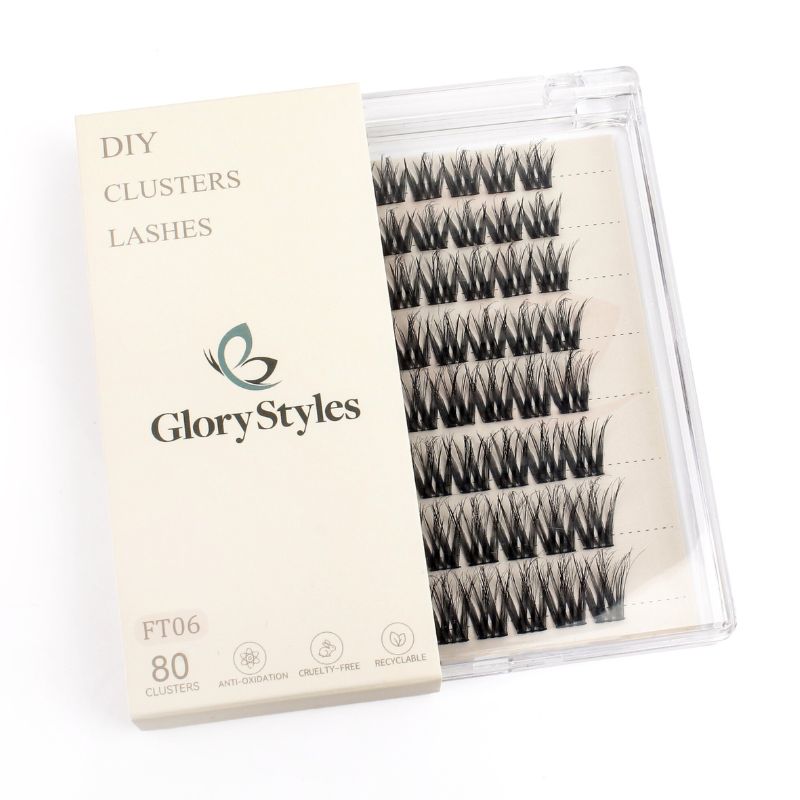 GloryStyles Segmentové řasy FT06 multipack - Varianta: Řasy + Bond
