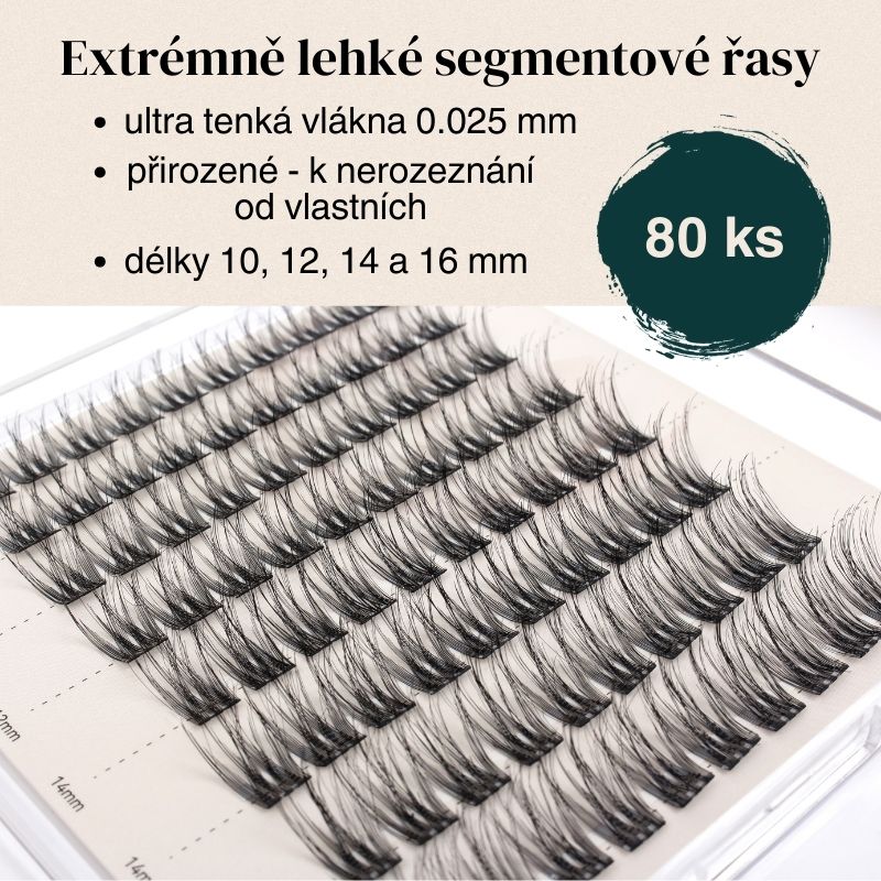 GloryStyles Segmentové řasy FT03 multipack