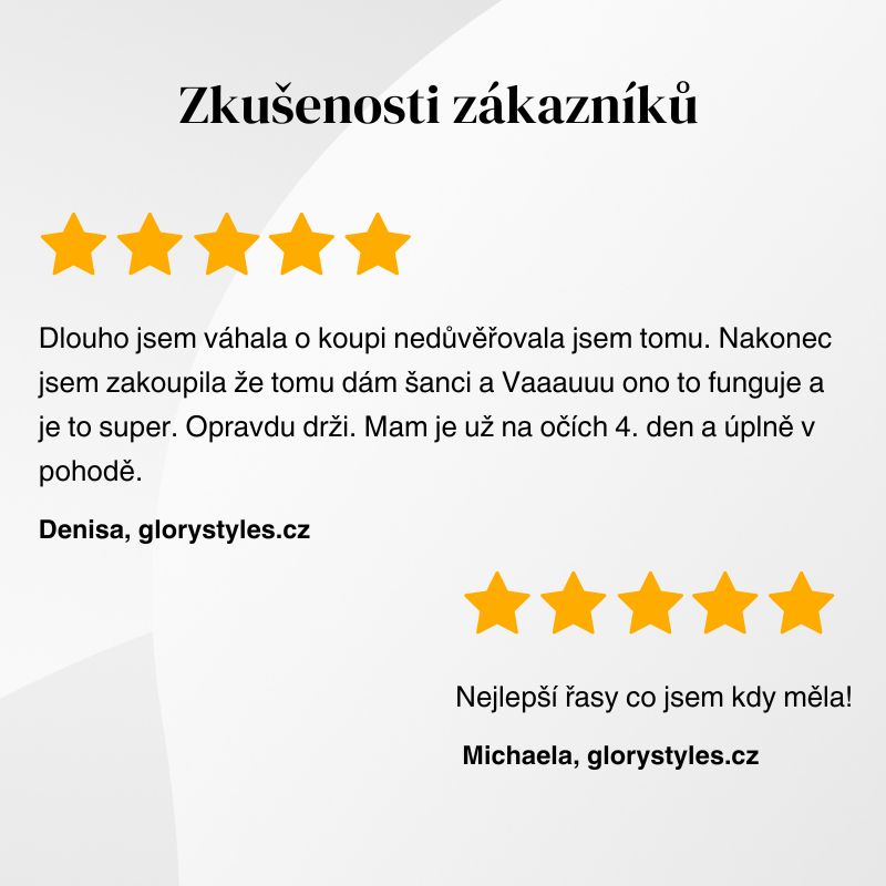 GloryStyles Samolepící segmentové řasy Invisible Band N033 - Délka řas: krátké (8 - 14 mm)