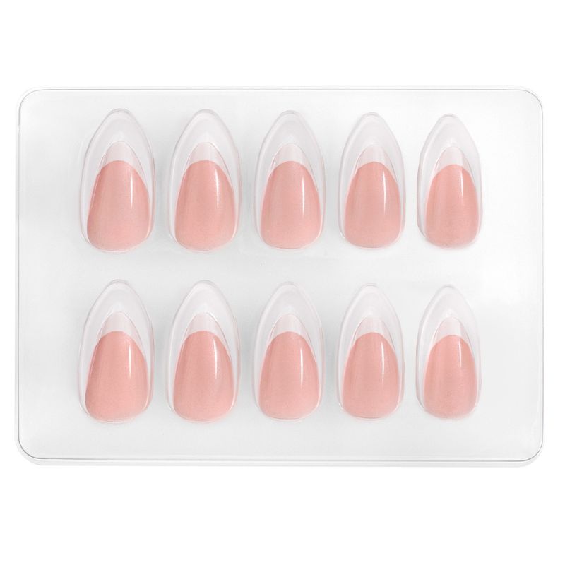 GloryStyles Nalepovací nehty - bílá francie perleť - 30 ks