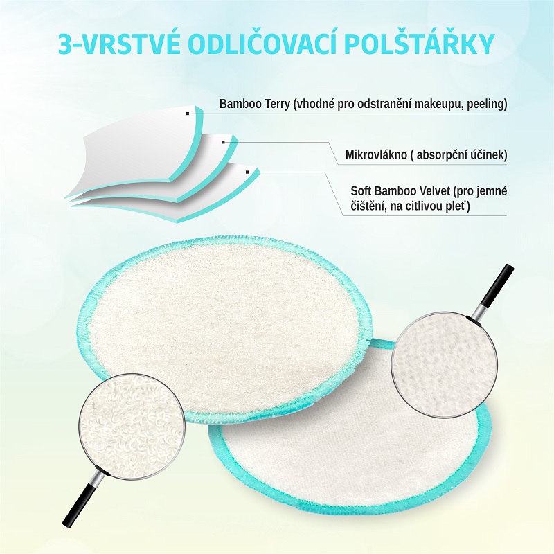 Bambusové odličovací tamponky GloryStyles