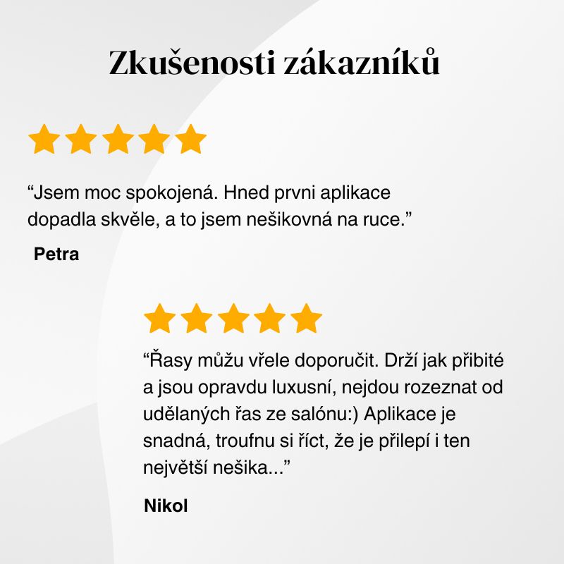 GloryStyles Segmentové řasy - Startovací sada