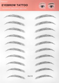 Voděodolné samolepky na obočí K610