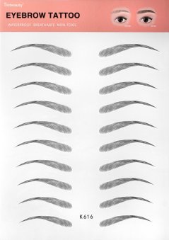 Voděodolné samolepky na obočí K616