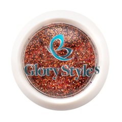 GloryStyles Glitry na nehty - měděná