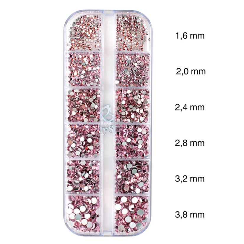 GloryStyles Sada kamínků na nehty 05 - light rose