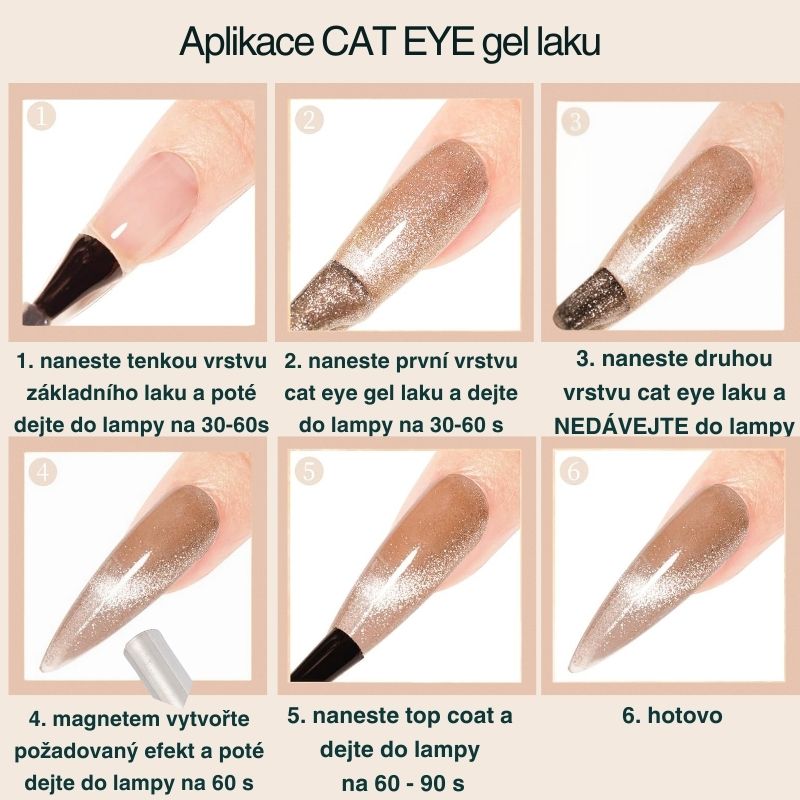 GloryStyles Sada gel laků GP07 Summer Cat Eye