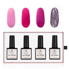 GloryStyles Sada gel laků GP16 Pink