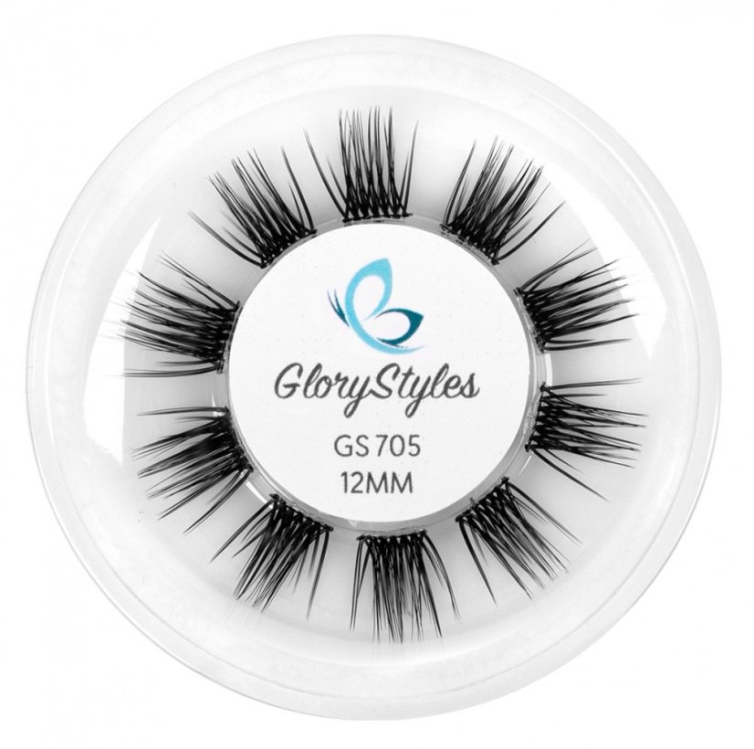 GloryStyles Segmentové řasy GS705 - Délka: 10 mm