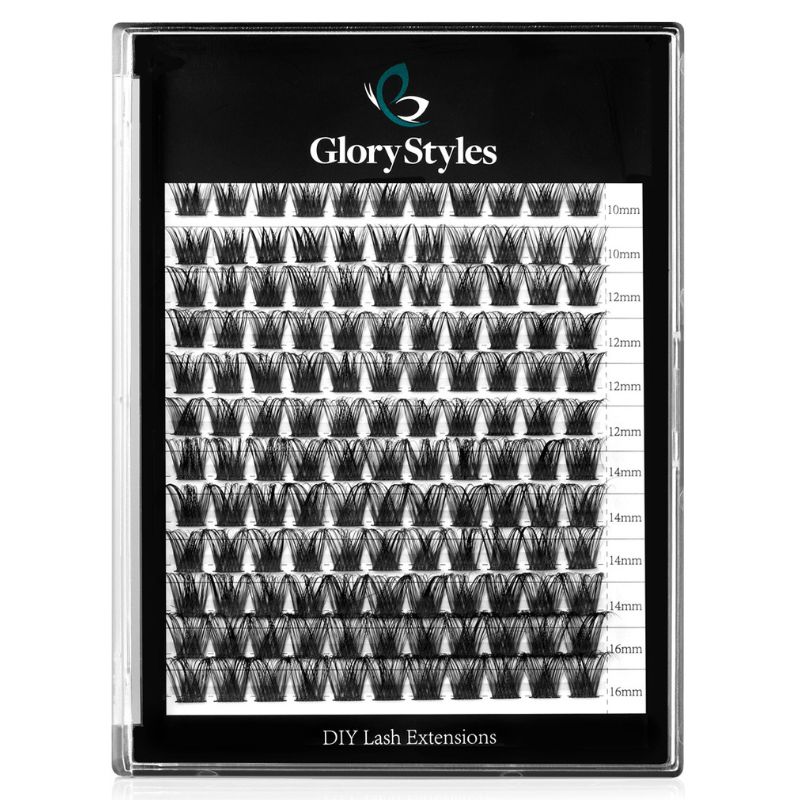 GloryStyles Segmentové řasy DY013 multipack - Délka řas: dlouhé (10 - 16 mm)