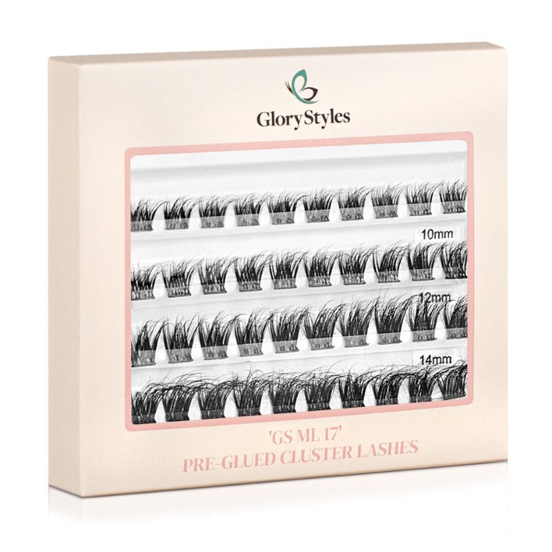 GloryStyles Samolepící segmentové řasy GS ML 17 - Délka řas: dlouhé (10 - 16 mm)