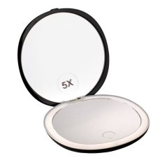 Kapesní kosmetické zrcátko s LED osvětlením BLACK GloryStyles