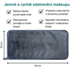 Odličovací hadřík šedý GloryStyles