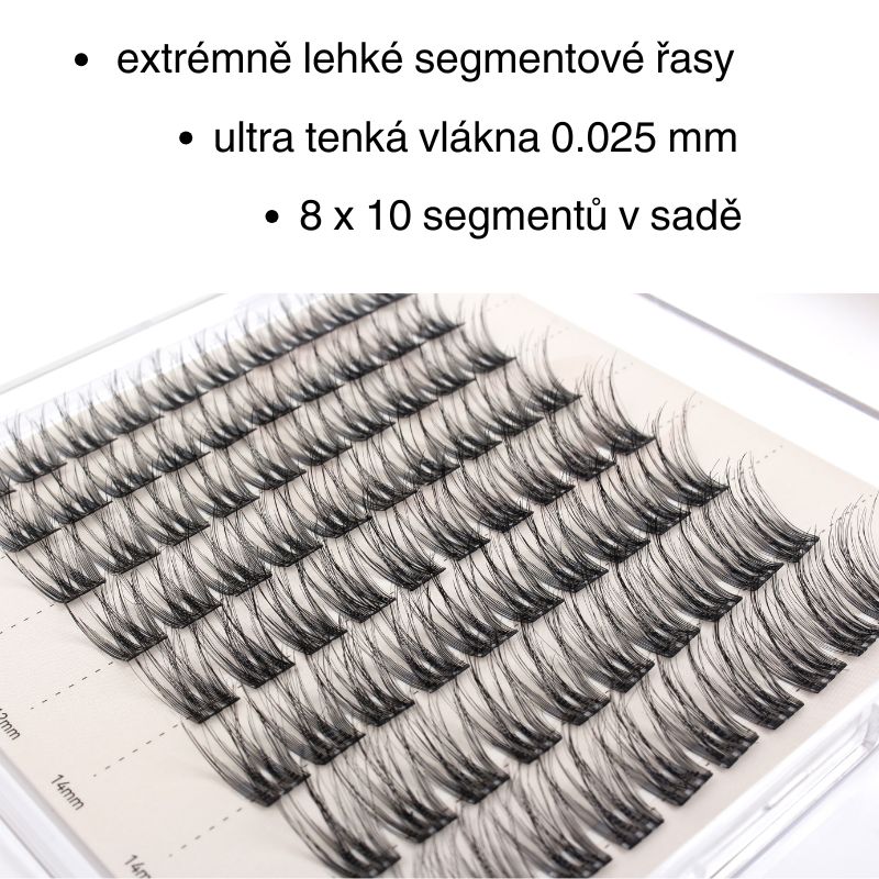GloryStyles Segmentové řasy FT03 multipack