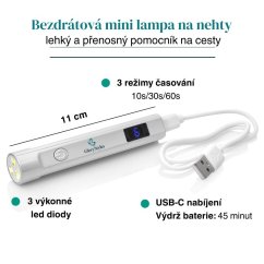Bezdrátová mini LED lampa na nehty GloryStyles