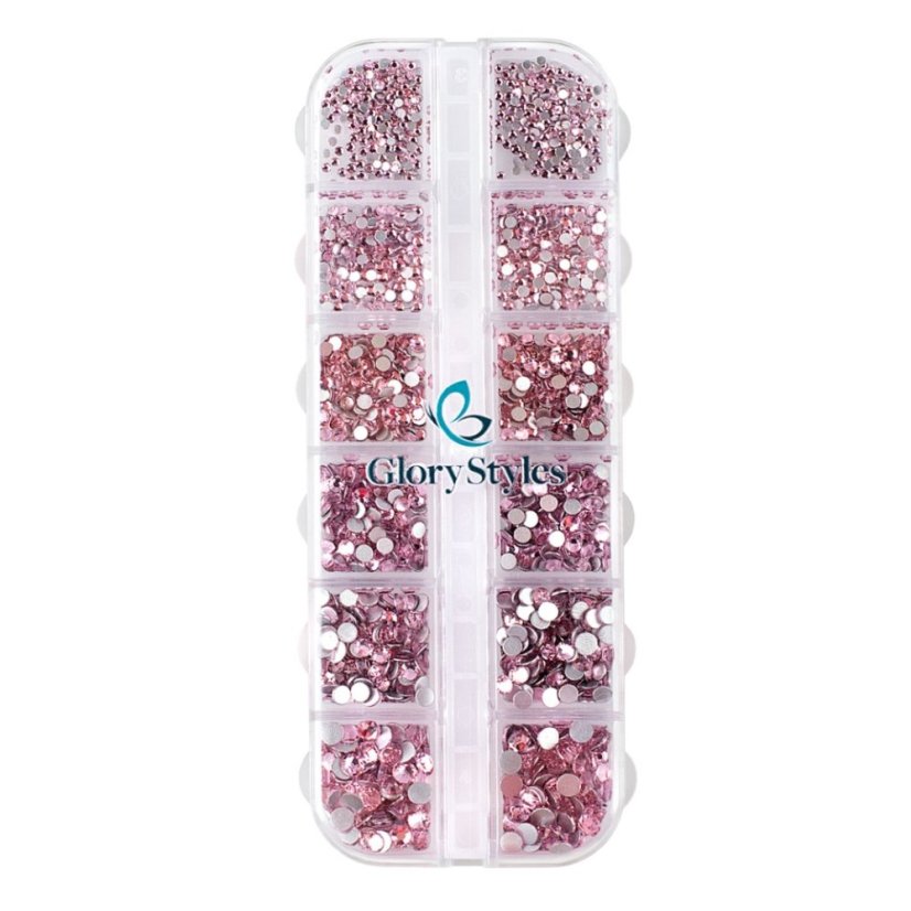 GloryStyles Sada kamínků na nehty 05 - light rose