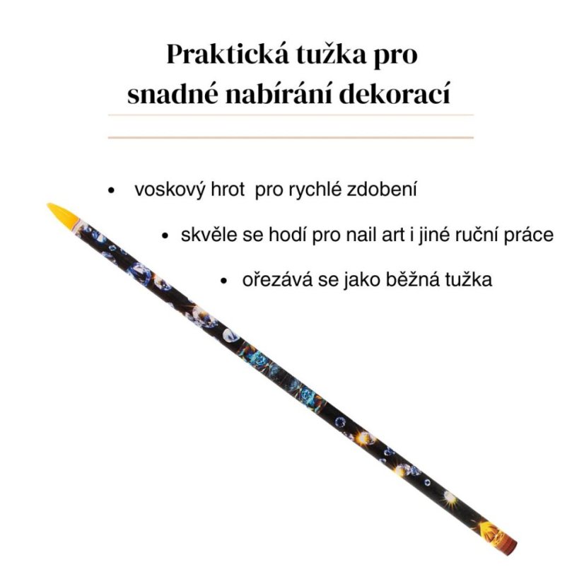 Vosková tužka na zdobení nehtů