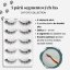 GloryStyles Sada 5 párů segmentových řas - CAT EYE