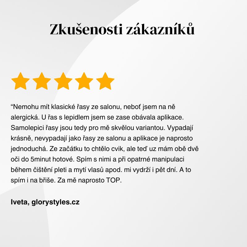 GloryStyles Samolepící segmentové řasy GS BE 02