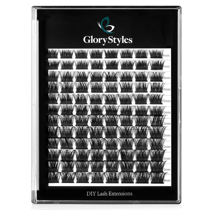 GloryStyles Segmentové řasy DY003 multipack - Délka řas: krátké (8 - 14 mm)