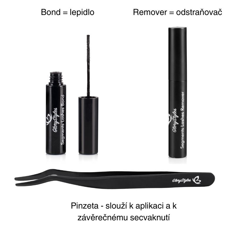 GloryStyles Segmentové řasy - Startovací sada