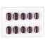GloryStyles Nalepovací nehty - purpurová - 30 ks