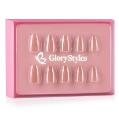 GloryStyles Nalepovací nehty - nude - 30 ks