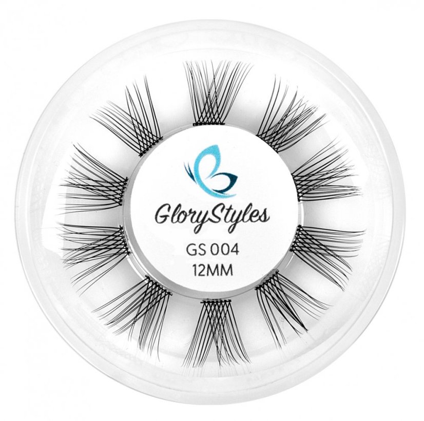 GloryStyles Segmentové řasy GS004 - Délka řas: 12 mm