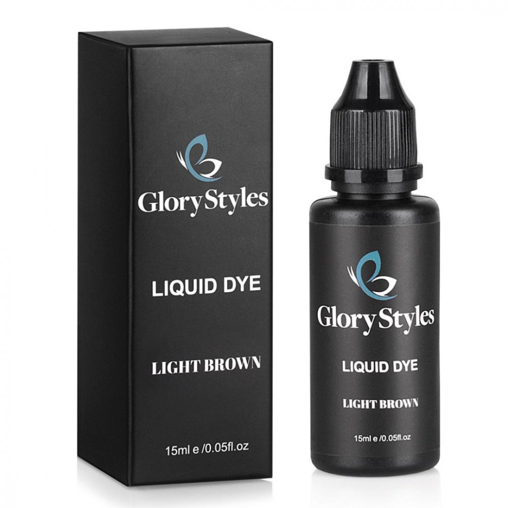 GloryStyles Barva na obočí a řasy 15 ml - světle hnědá