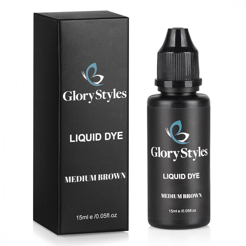 GloryStyles Barva na obočí a řasy 15 ml - středně hnědá